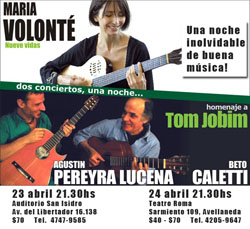 Volonte-Caletti-Pereyra Lucena en Concierto